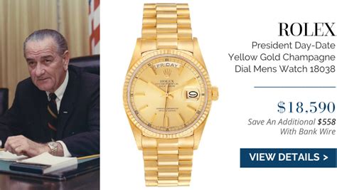 lyndon b johnson rolex day date|the rolex day date.